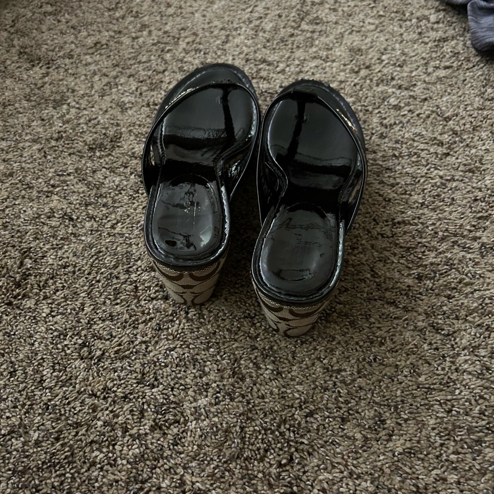 Coach wedges. Side 7. My wife cleaning out her closet
